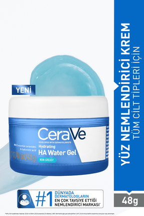 CeraVe HYALÜRONİK ASİT İÇEREN SU BAZLI YÜZ NEMLENDİRİCİ KREM 48GR