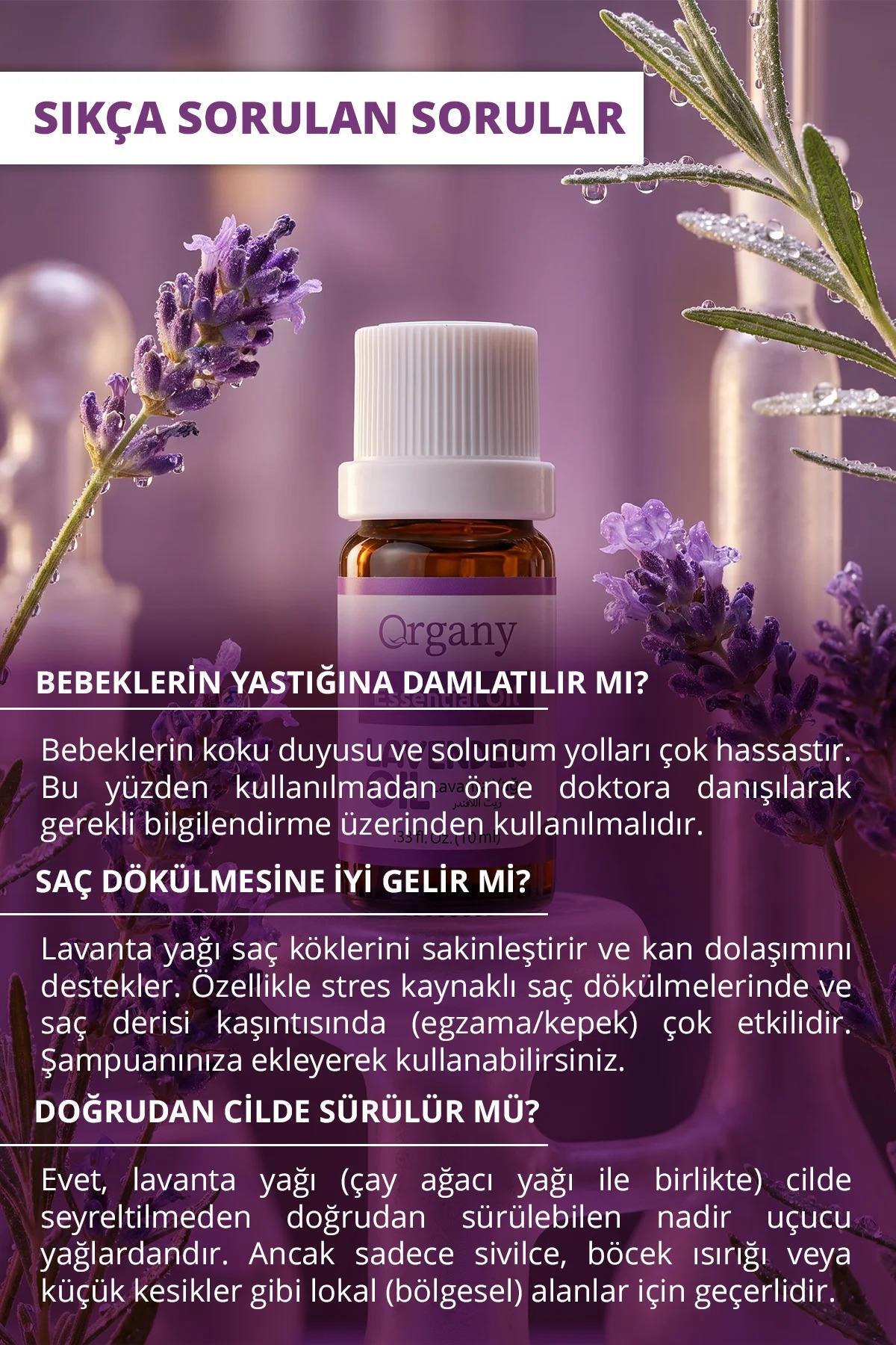 Uyku Kalitesi Artırıcı Lavanta Yağı %100 Doğal Rahatlatıcı Aromaterapi Yağı Lavender Essential Oil 10 ml — OGEY10LAO — تصویر 4 از 5