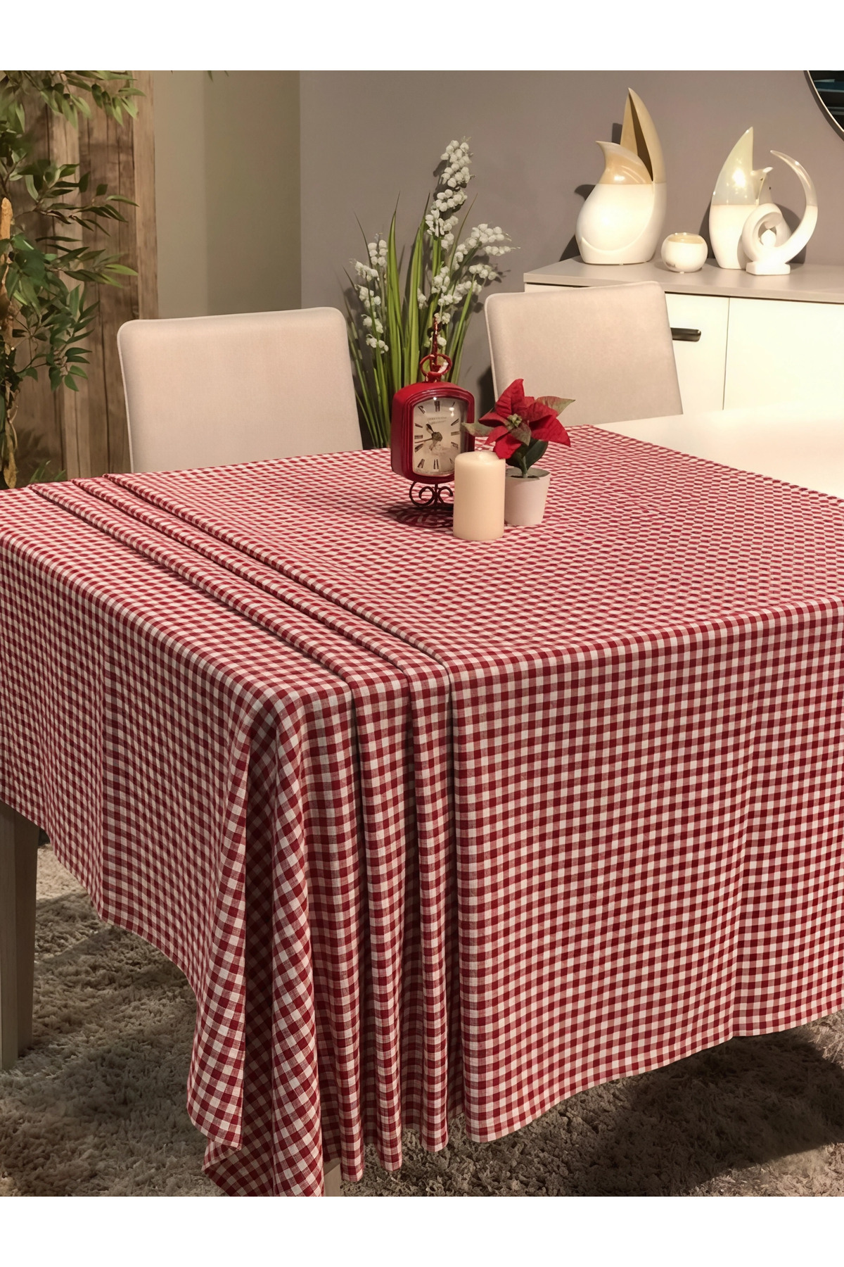 Cotton Tablecloth with Pötikareli | Picnic Cover | Tablecloth | Party Cover 170 x 170 cm