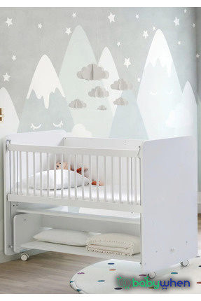 Babywhen Sallanır Tekerlekli Kademeli Anne Yanı Bebek Beşik - Bebek Yatağı - ...