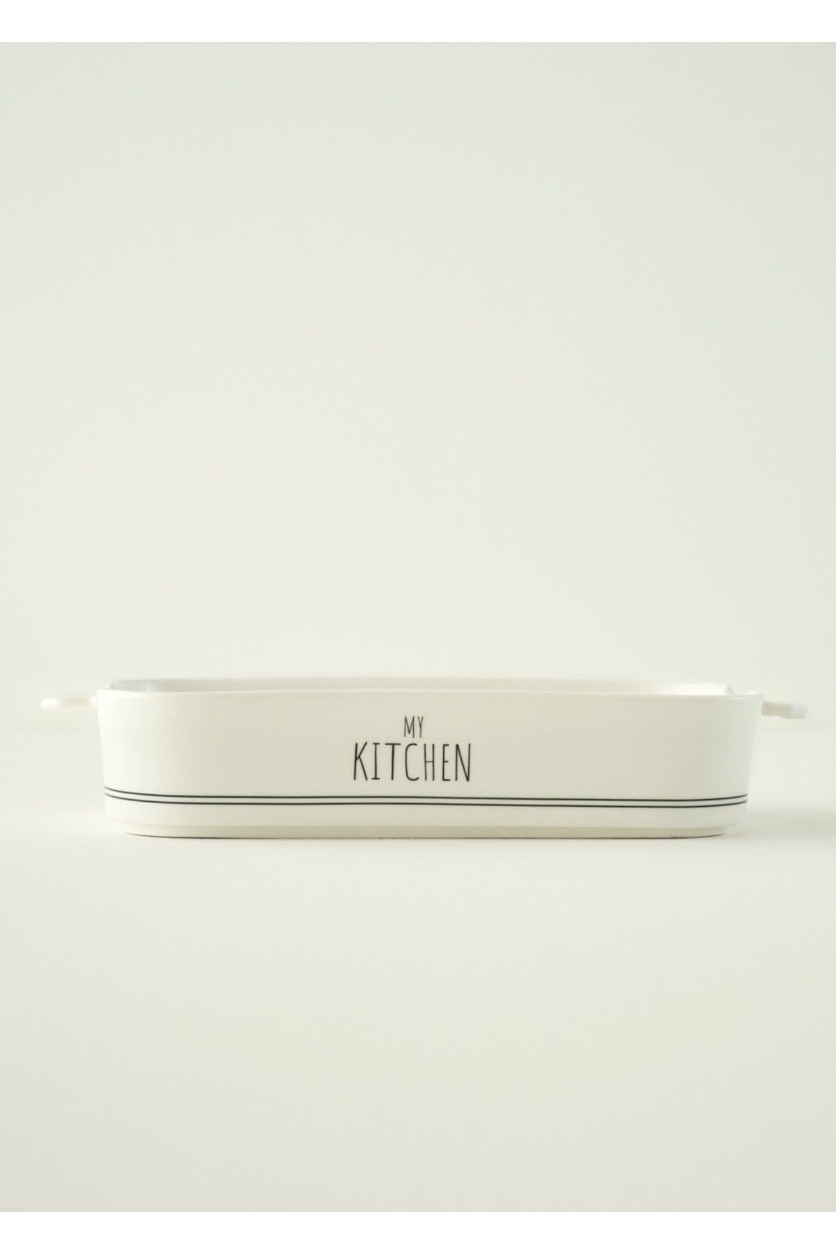My Kitchen Porcelain Oven Pot Large Size White (34.5x21.8x6.2 cm)
