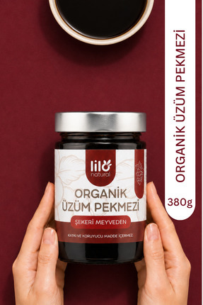 Lilo Natural Organik Üzüm Pekmezi 380 g - Katkısız ve İlave Şekersiz