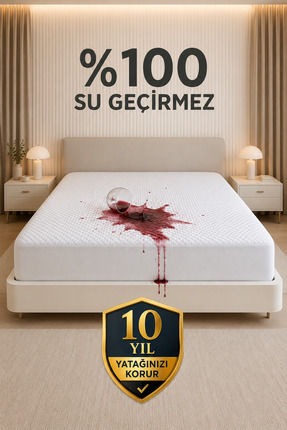 BİVA Bivalux Touch Sıvı Su Geçirmez Fitted Full Kenar Bebek Tek Battal Çift K...