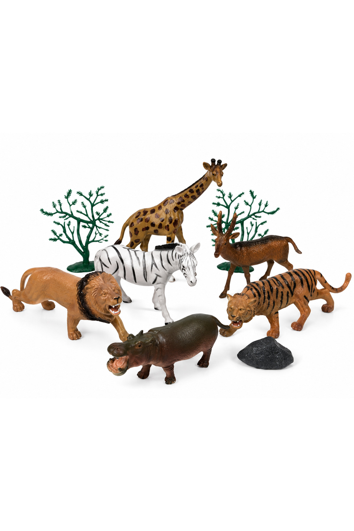 06159FarmAnimals WildAnimals Dinosaurs 10-piece TOY ANIMALS ONE OF the 2 SETS WILL COME