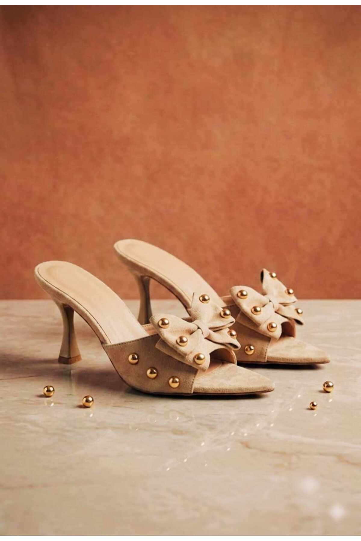Women's 9 cm heel with slipper bow