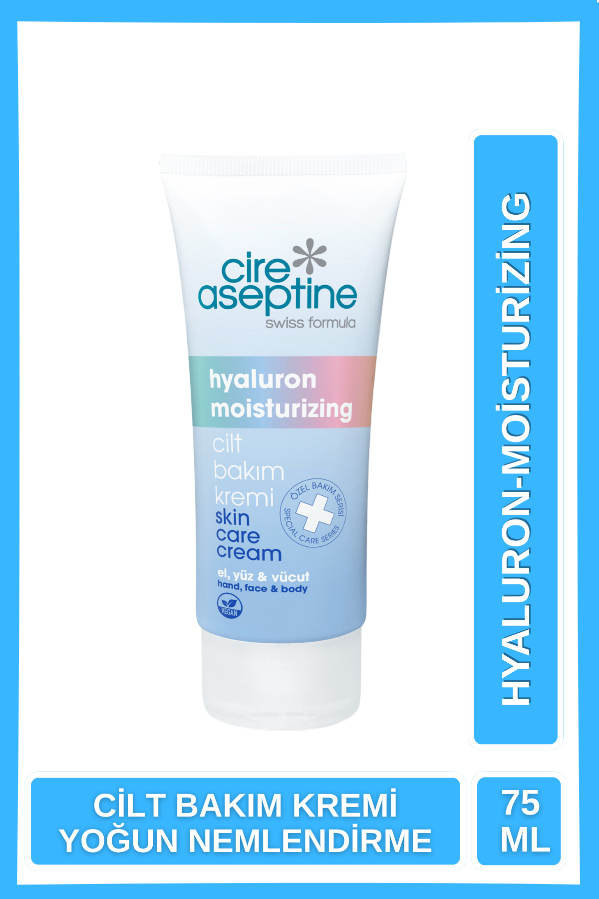 Cire Aseptine Hyaluron Moisturizing Özel Bakım Kremi 75ml- El, Yüz