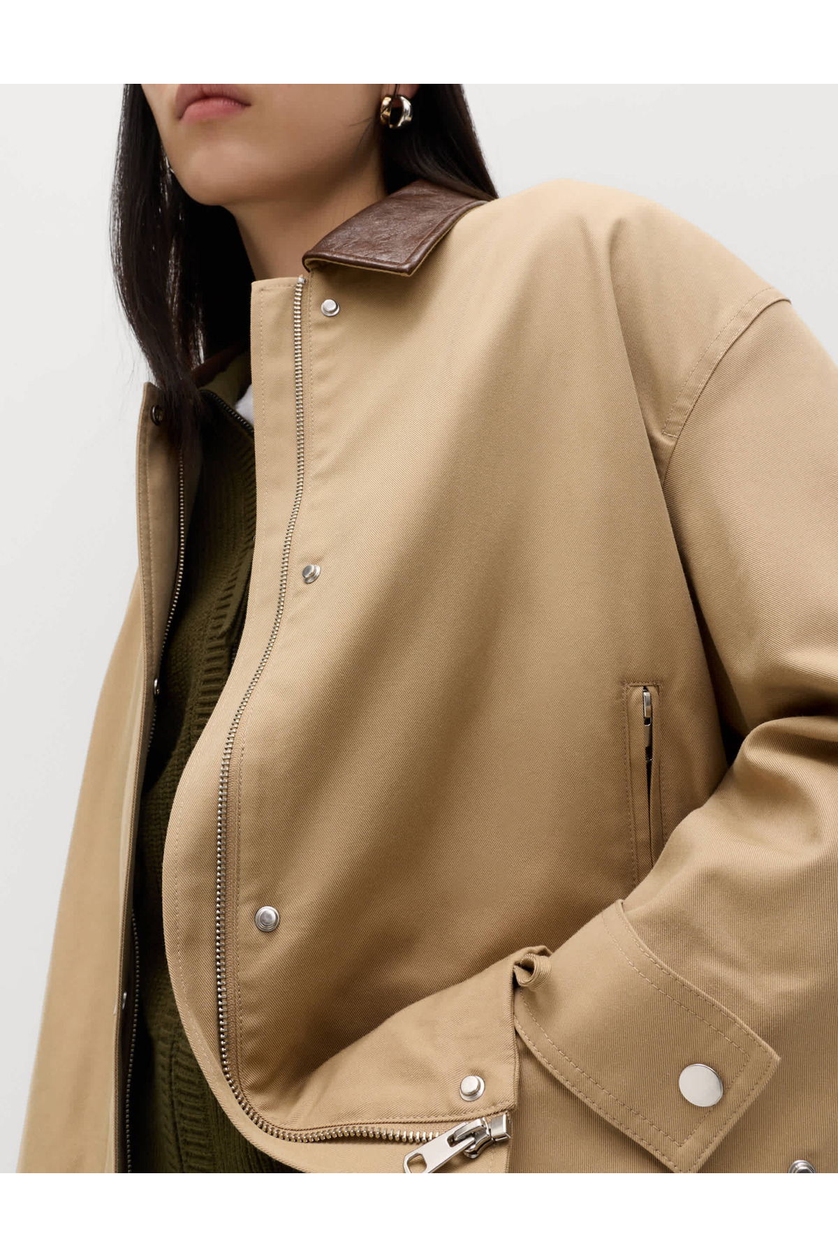Marks & Spencer  Pamuklu Bomber Ceket - Görsel 3