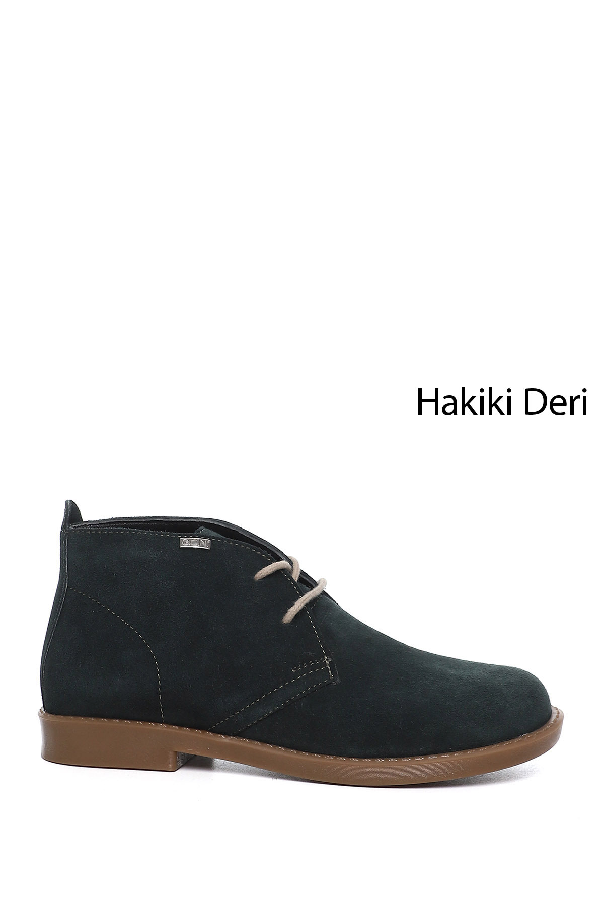 Women's Petroleum Green Rubber Sole Genuine Leather Boots