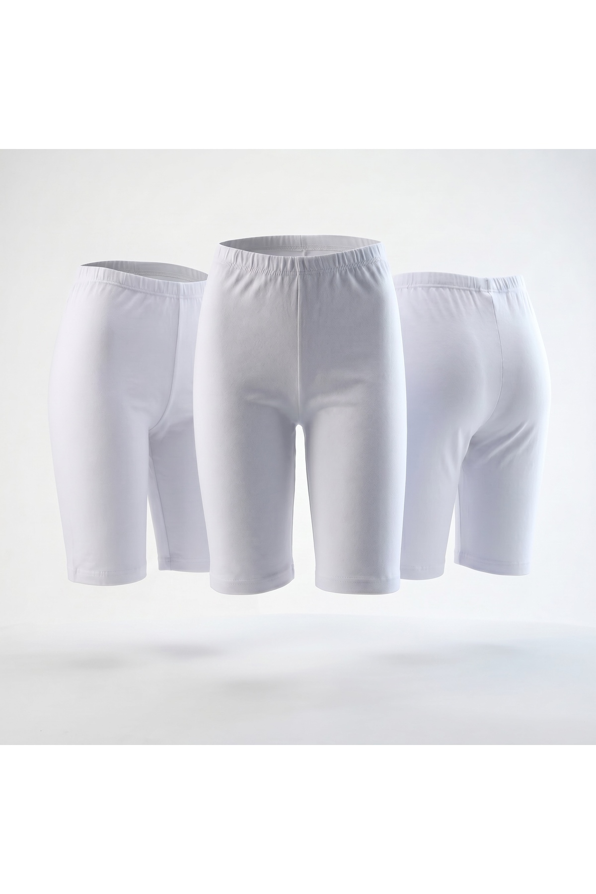Katmirra 3-Piece Girls' Skirt Bottoms Above Knee Cotton Biker Leggings - Dond...