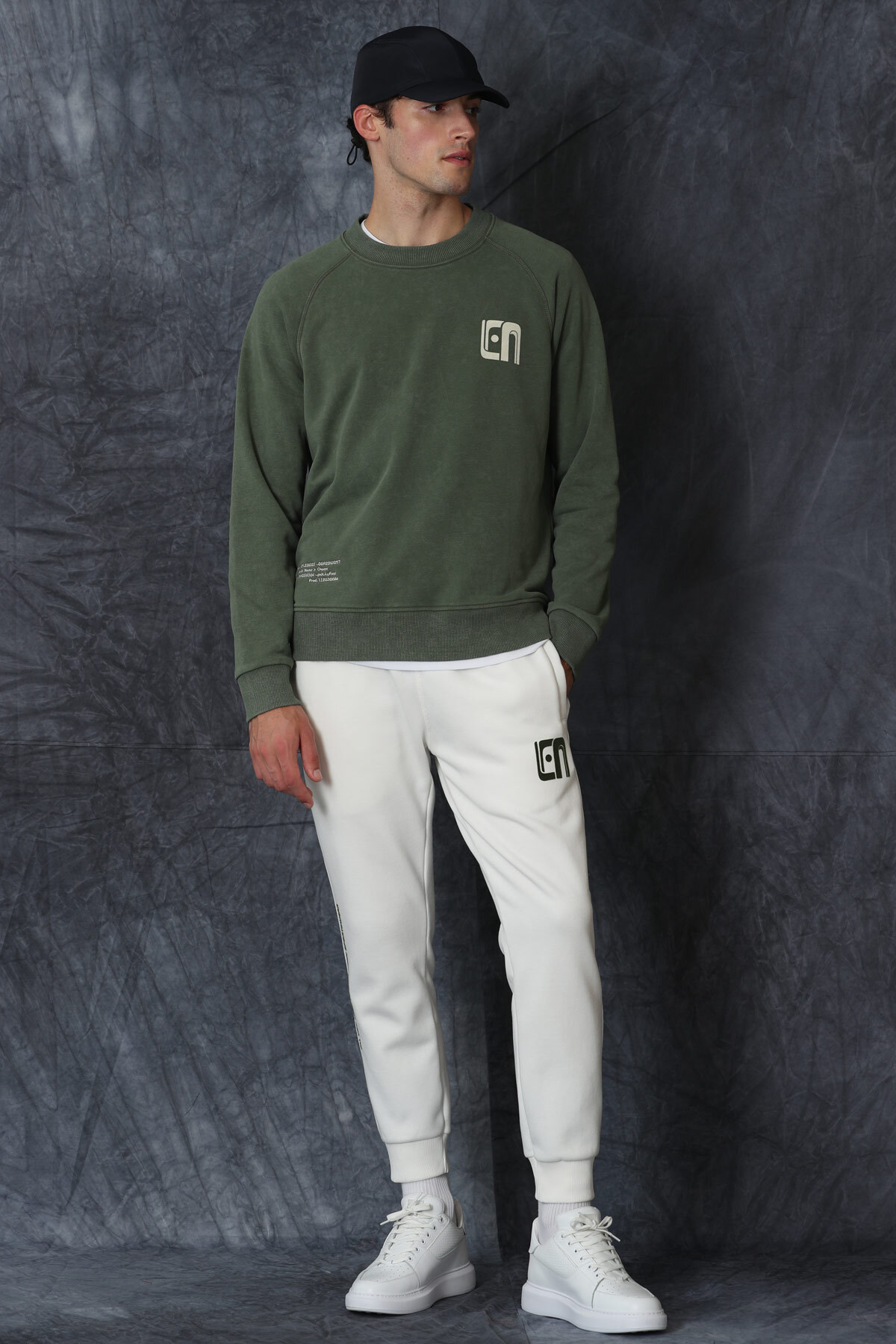 Lufian Owen Erkek Sweatshirt Yeşil görsel 2