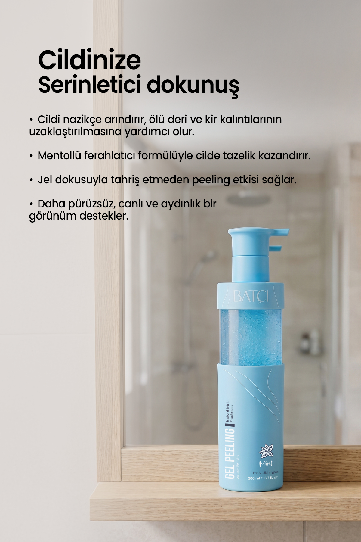 Mint Jel Peeling – Nazik Arındırıcı, Serinletici, Ölü Deri Temizleyici — 8684808759562 — تصویر 3 از 4