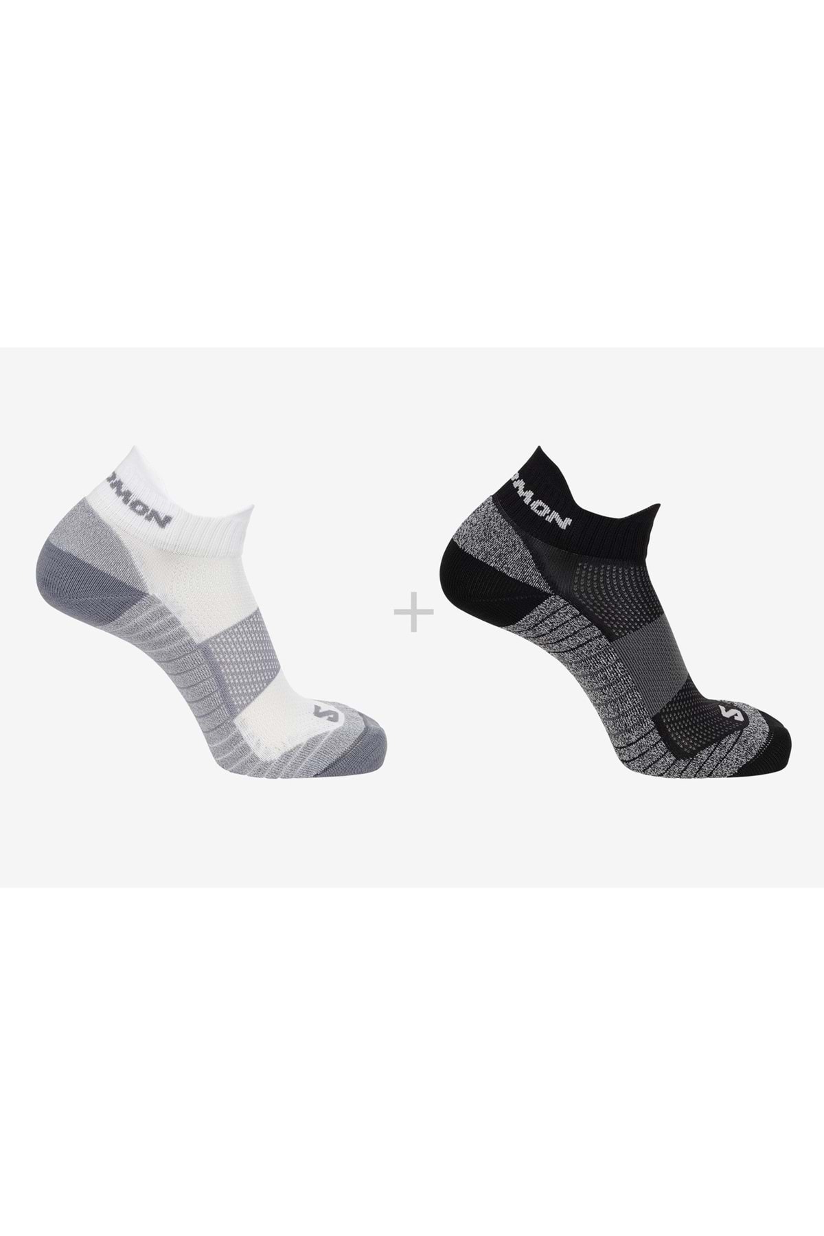 جوراب ورزشی مردانه Aero Ankle مدل LC2093600 بسته 2 عددی (2 عدد) مشکی-سفید سالومون جوراب ورزشی Salomon