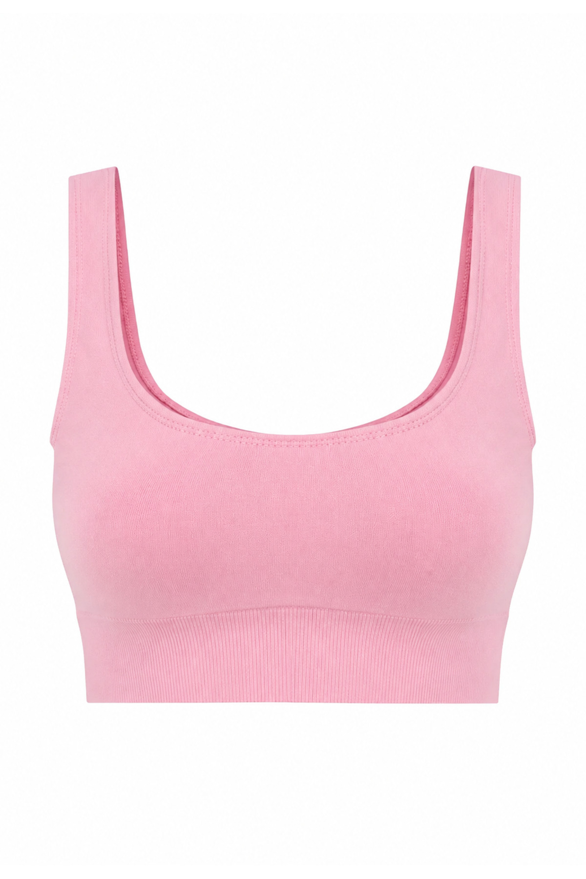 REAL DREAM Kadın Spor Büstiyer Toparlayıcı Destekli Esnek Fit Bra - Peony Pink görsel 6
