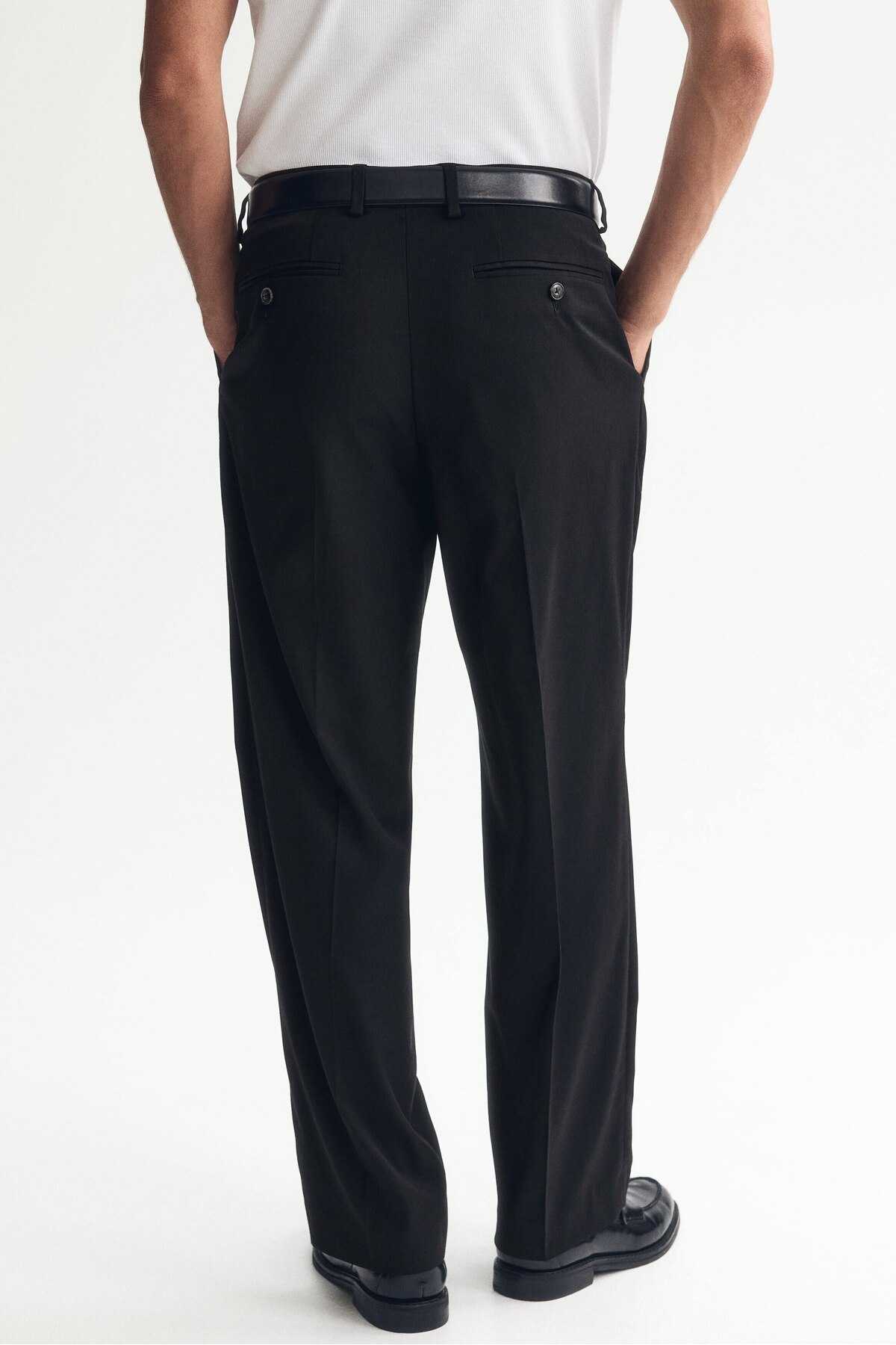 H&M Şık Pantolon Regular Fit görsel 5