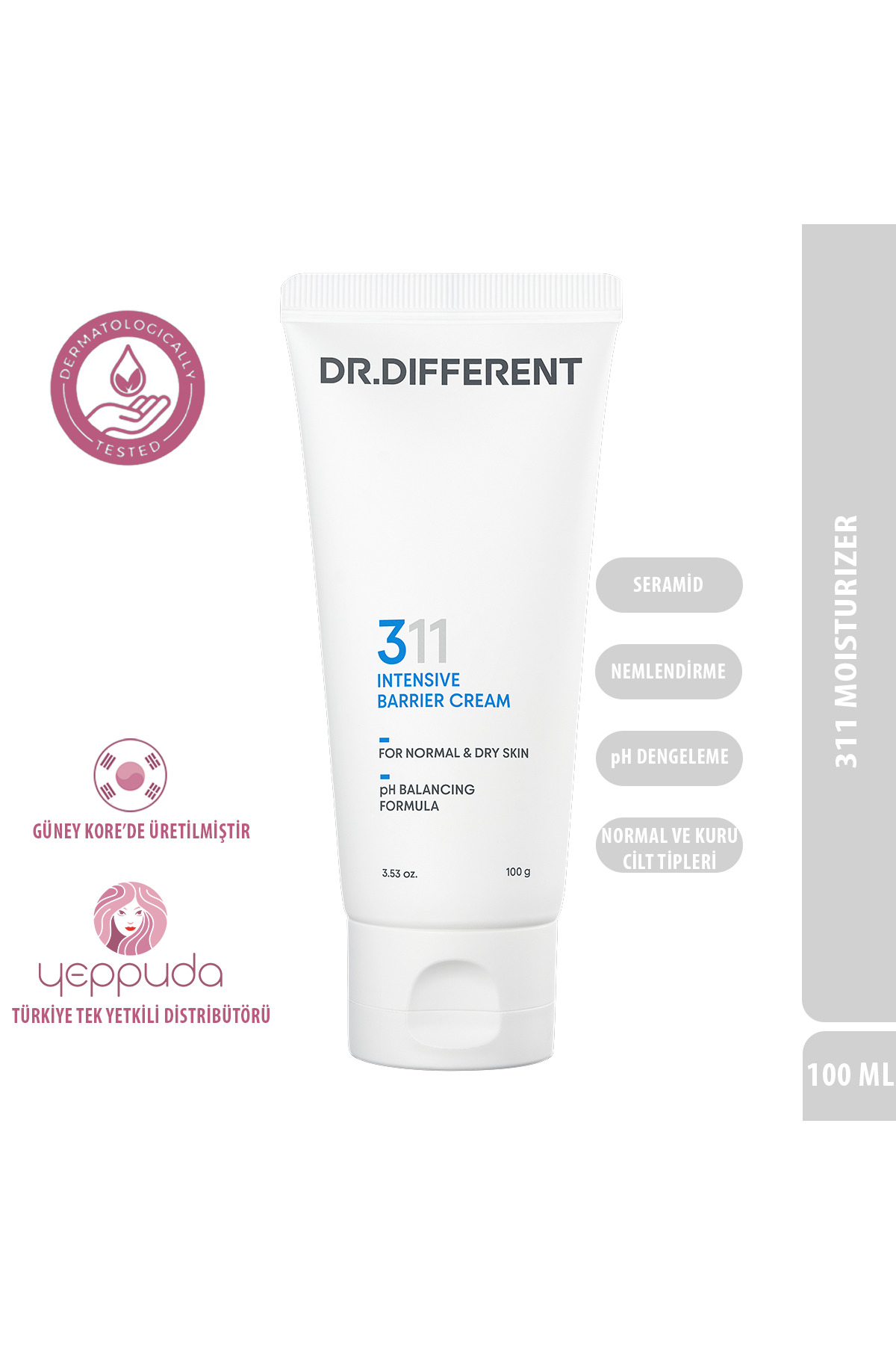 Dr.Different 311 Intensive Barrier Cream - Kuru ve Normal Cilt