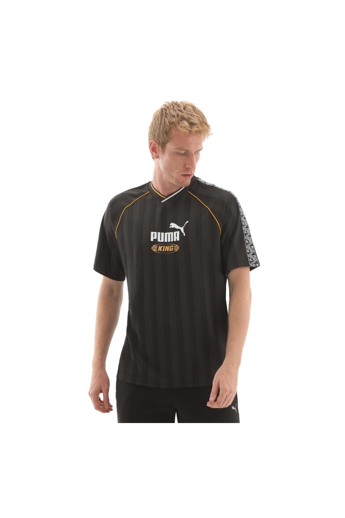 Puma 632563-01 Kıng Relaxed Football Jersey T-Shirt Siyah - Fiyatı