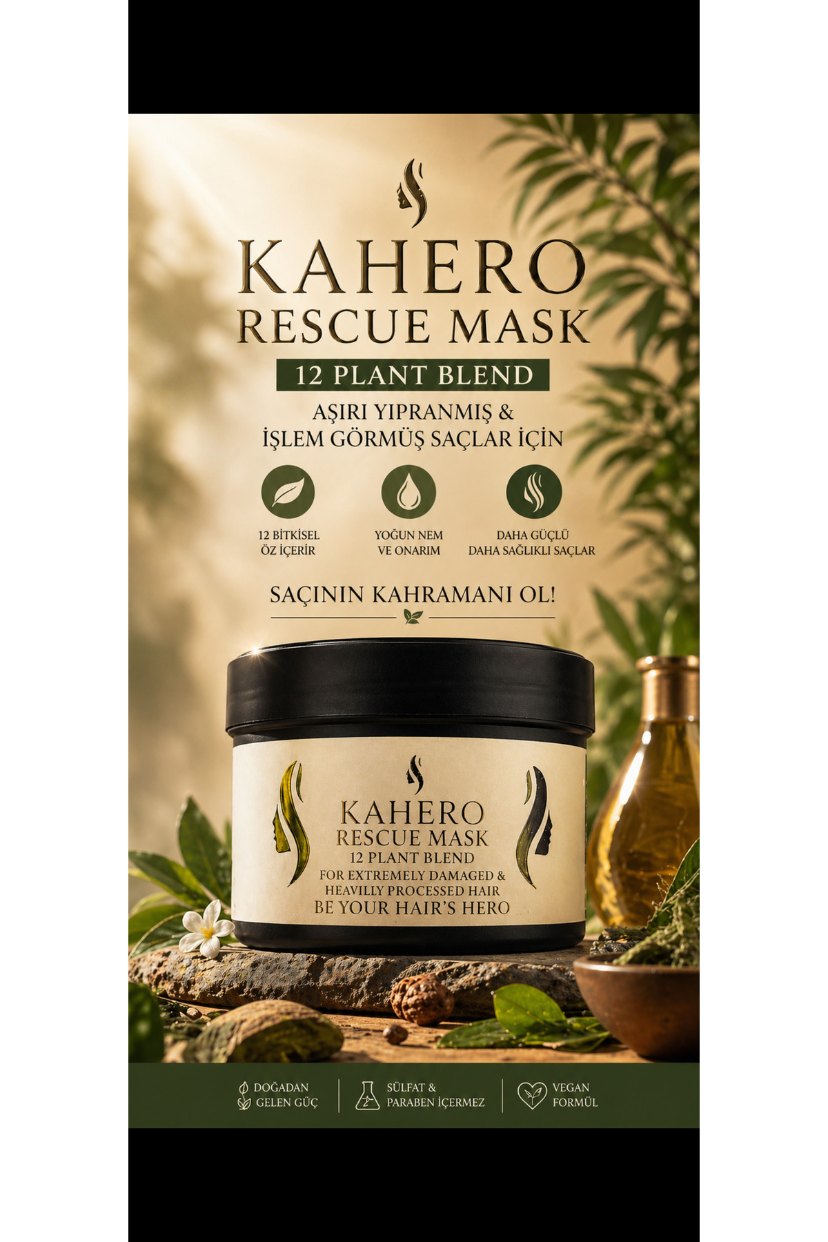Saç Onarıcı Bakım Maskesi 250 ml — Hk01749 — تصویر 3 از 7