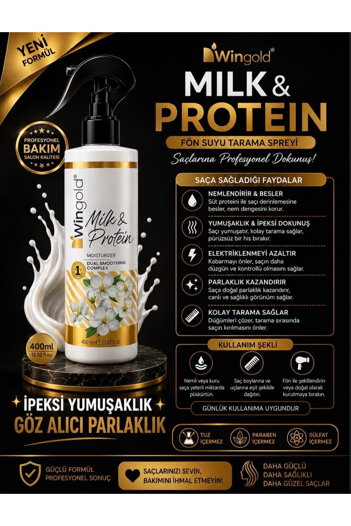 Wingold MİLK PROTEİN FÖN SUYU PLUS+ — 1640