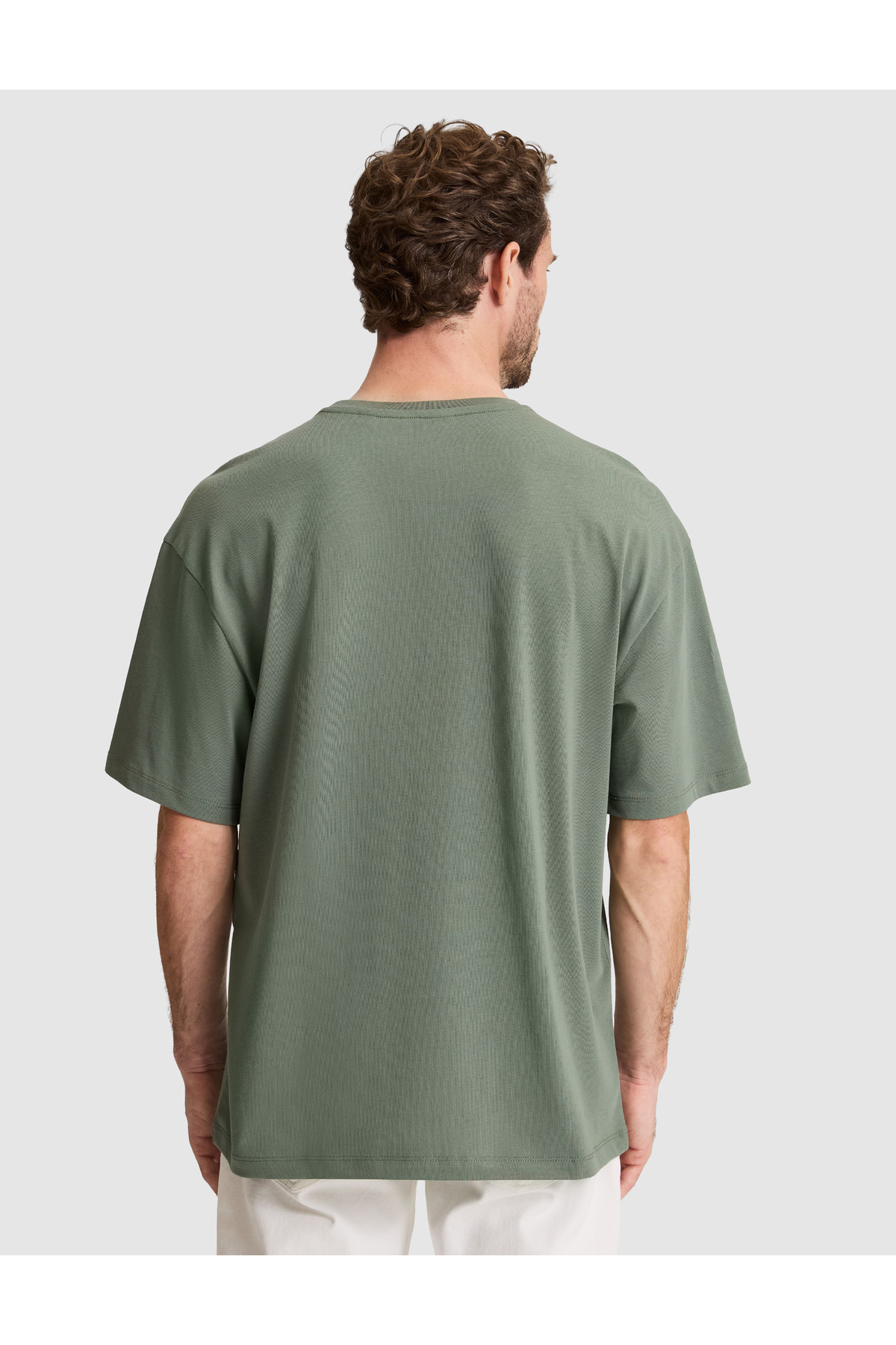 Pierre Cardin Haki Comfort Fit Bisiklet Yaka Tişört 50310155-VR027 görsel 5