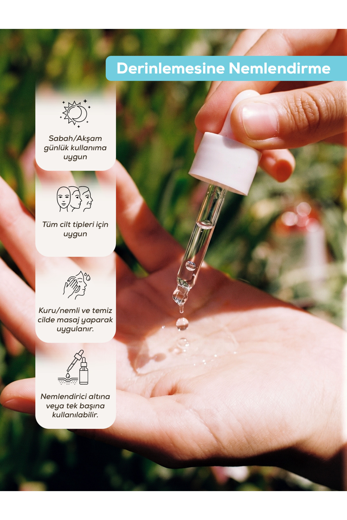 RAMBUTAN 4D Hydra Yoğun Nemlendirici Serum | Hyaluronic Acid 4D + Beta Glucan — Hydra Serum — تصویر 3 از 8