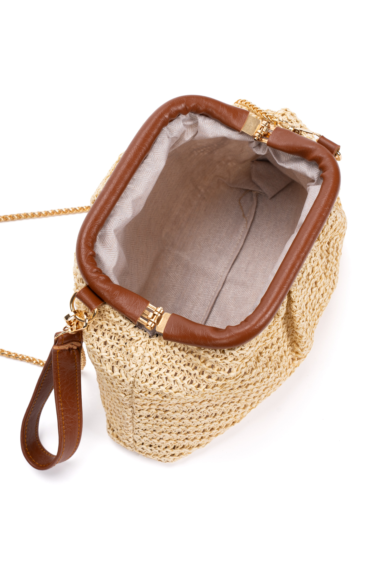 Adelina Bags Kadın Burslu Hasır Çanta Portföy Clutch Omuz Çantası El ve Omuz Askılı Hasır Çanta görsel 4
