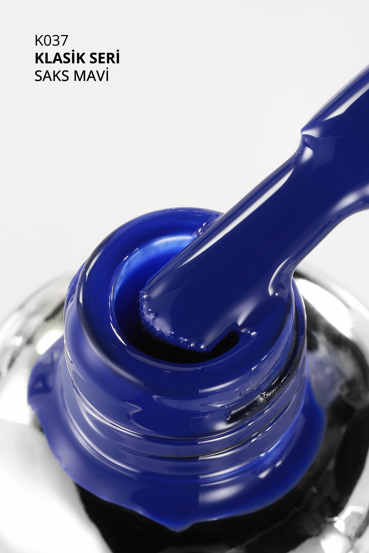 Kalıcı Oje K037,Saks Mavi, 10 ml — آبی 8860101A01S09K037 — تصویر 3 از 7