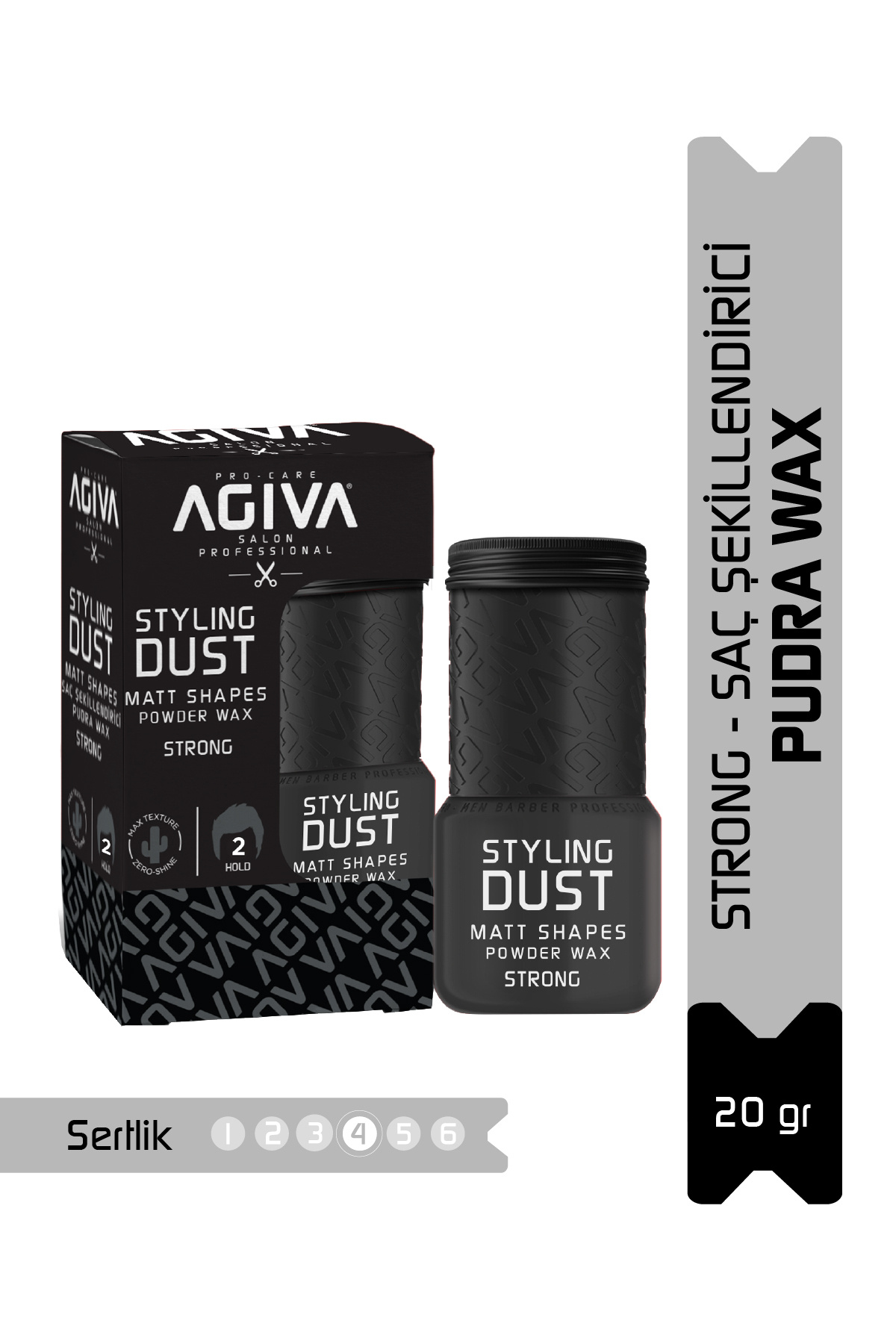 agıva Saç Pudrası 02 Siyah (Sert Tutuş) — 8698703025868