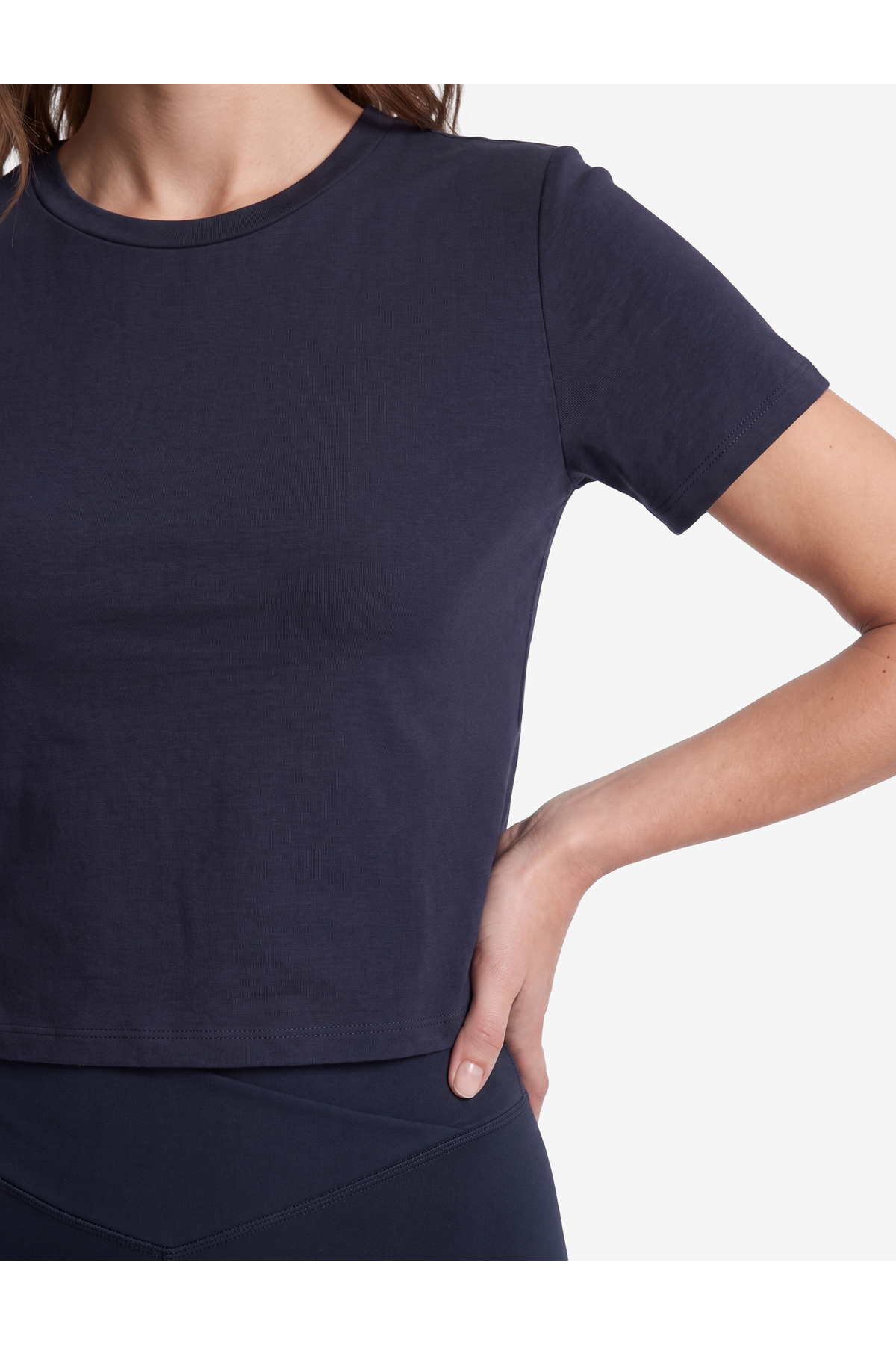 Koton Slim Fit Kısa Kollu Pamuklu Bisiklet Yaka Spor Tişört görsel 4