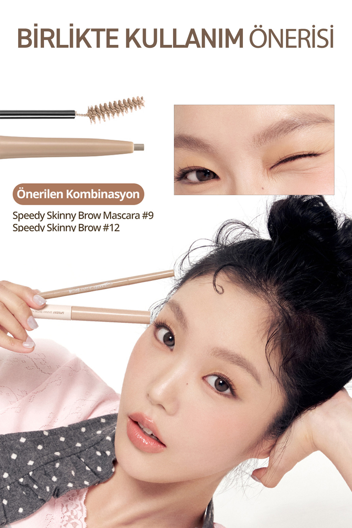 Ultra İnce Uçlu, Doğal Görünüm Veren Kaş Kalemi PERIPERA Speedy Skinny Brow (7 Ash Brown) — قهوه‌ای 6342 — تصویر 8 از 9