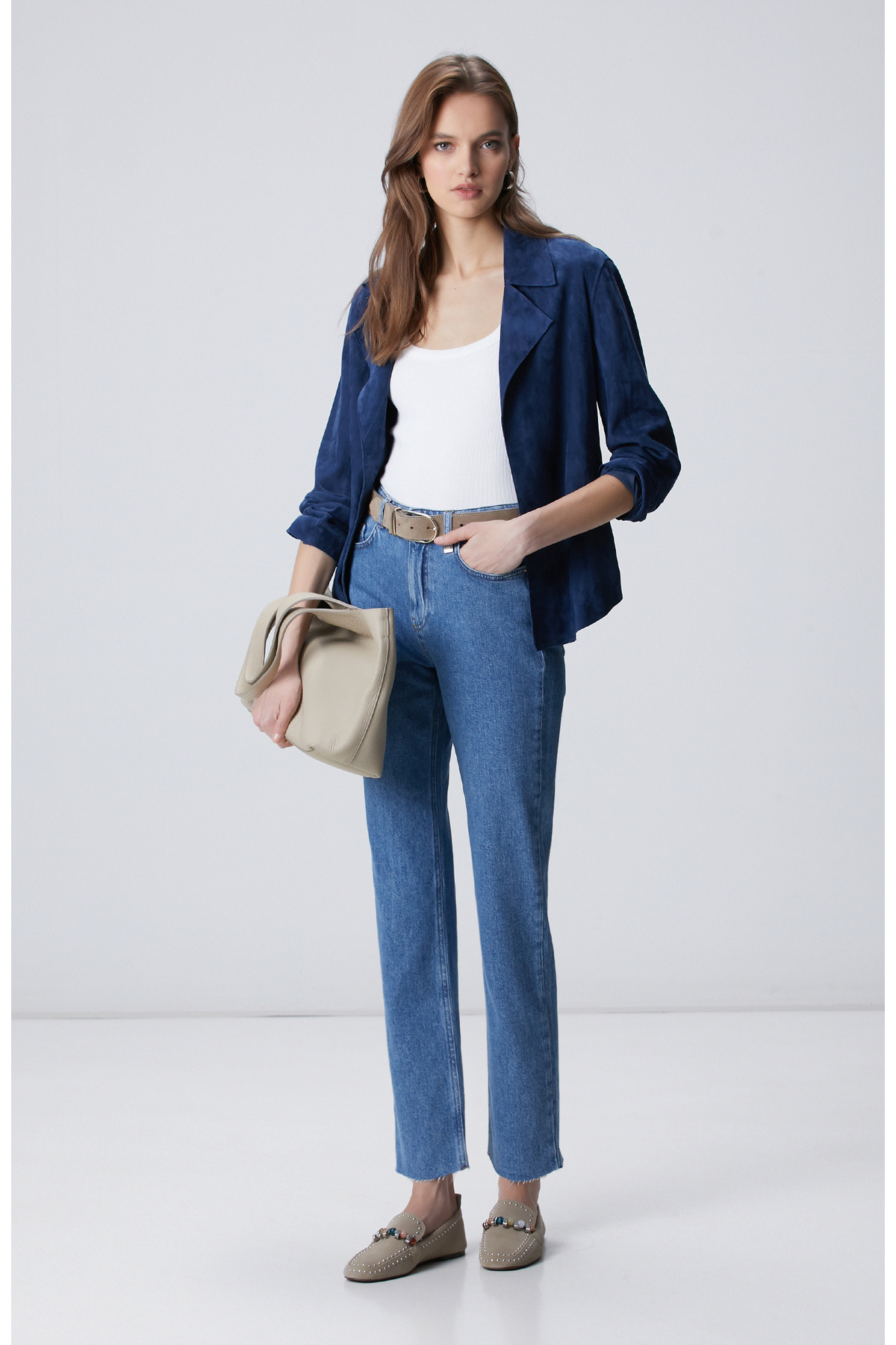 Network Slim Fit Açık Indigo Mavi Denim Pantolon