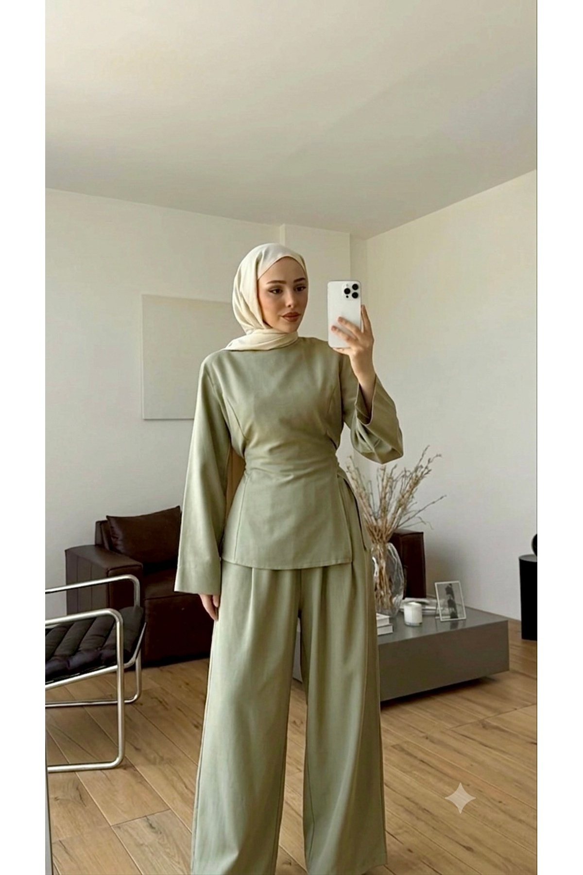 YUNAKI Tesettür Takım, Tesettür Giyim, Tesettür İkili Takım Kadın görsel 7