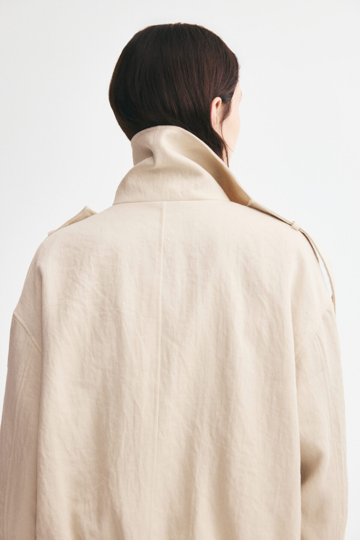 H&M Trençkot Tarzı Oversize Ceket görsel 5