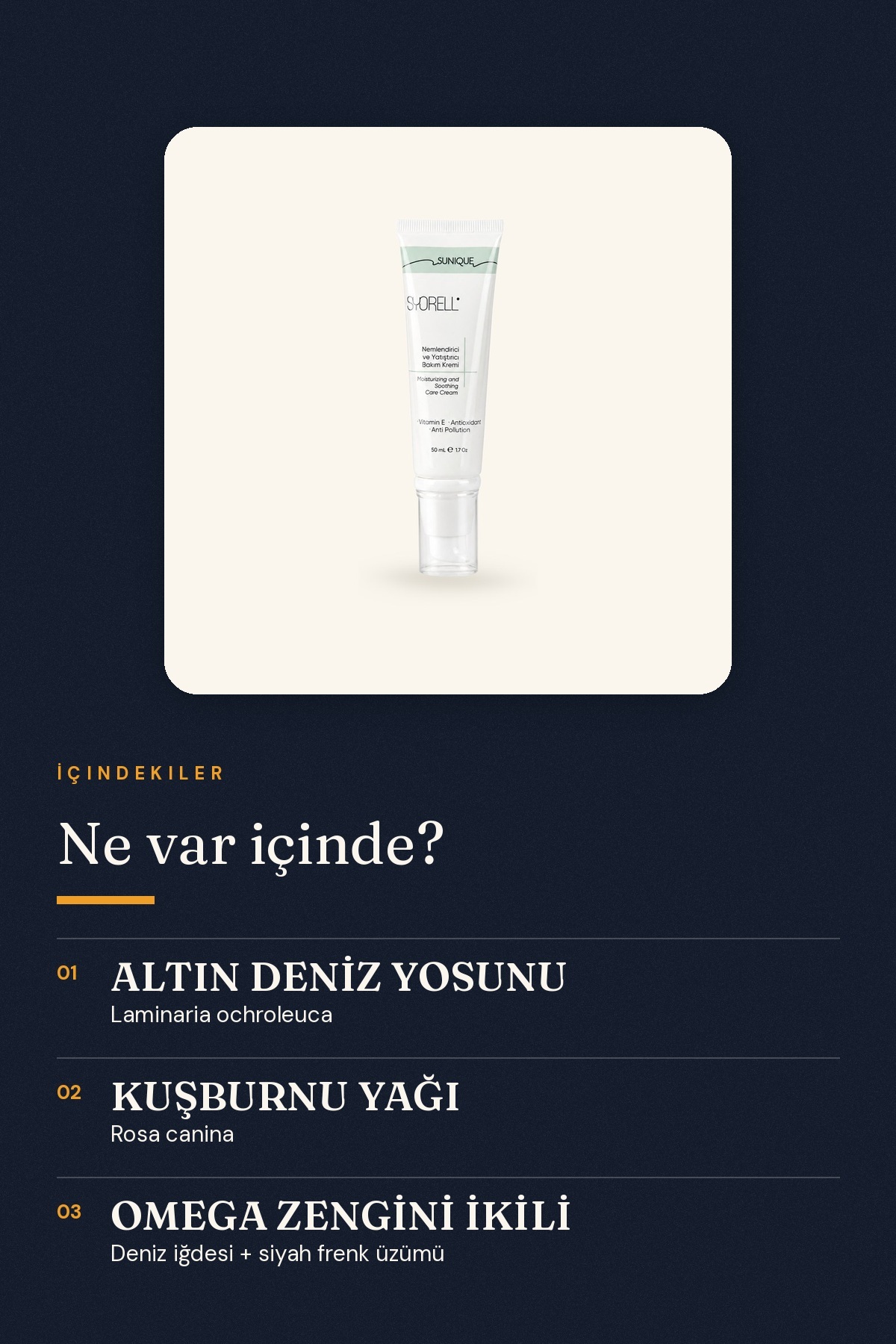SUNIQUE Nemlendirici Ve Yatıştırıcı Bakım Kremi — M.01.SNQ.003 — تصویر 4 از 7