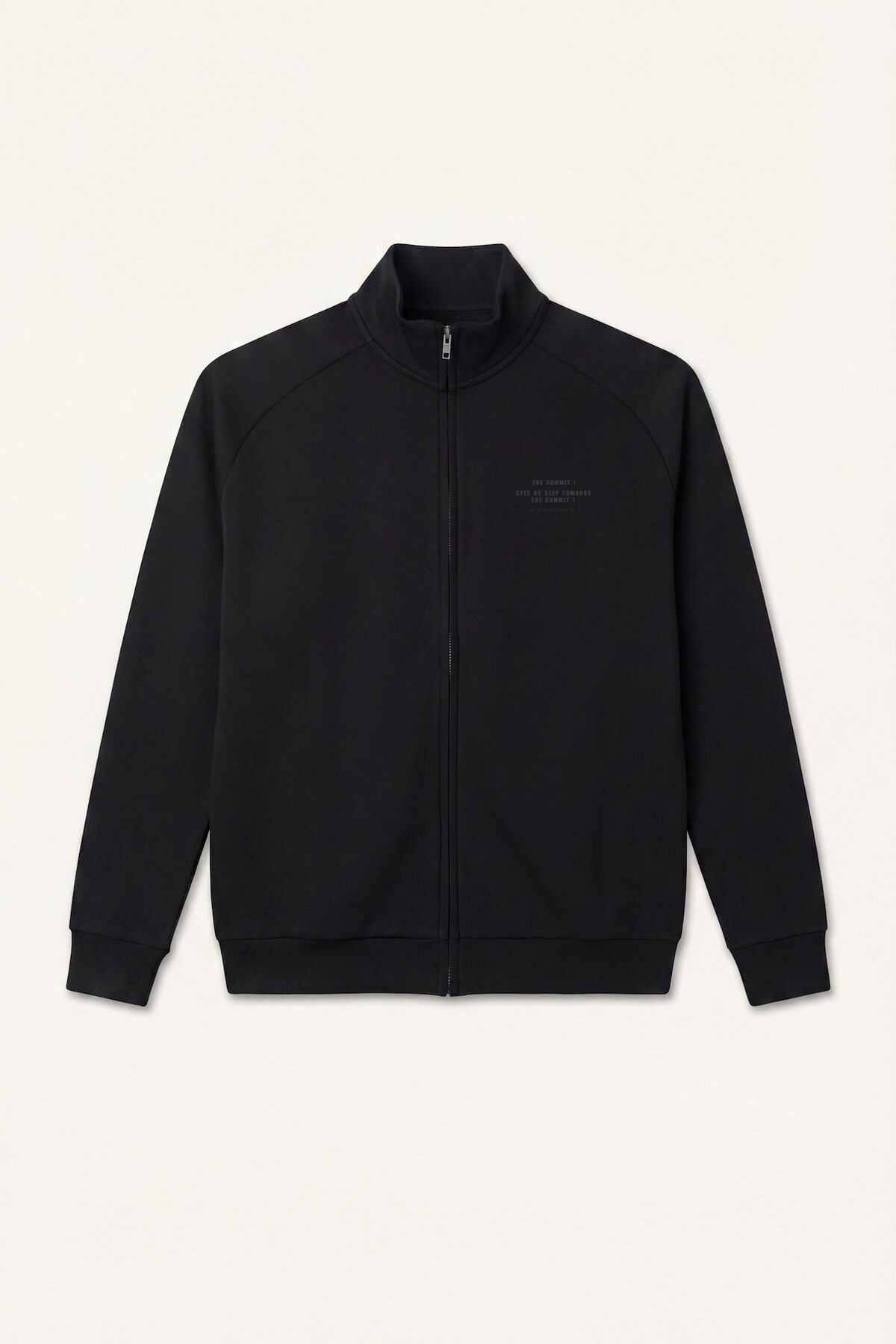 DeFacto Boxy Fit Dik Yaka Baskılı İçi Yumuşak Tüylü Cepli Fermuarlı Sweatshirt Hırka E1367AX25SP