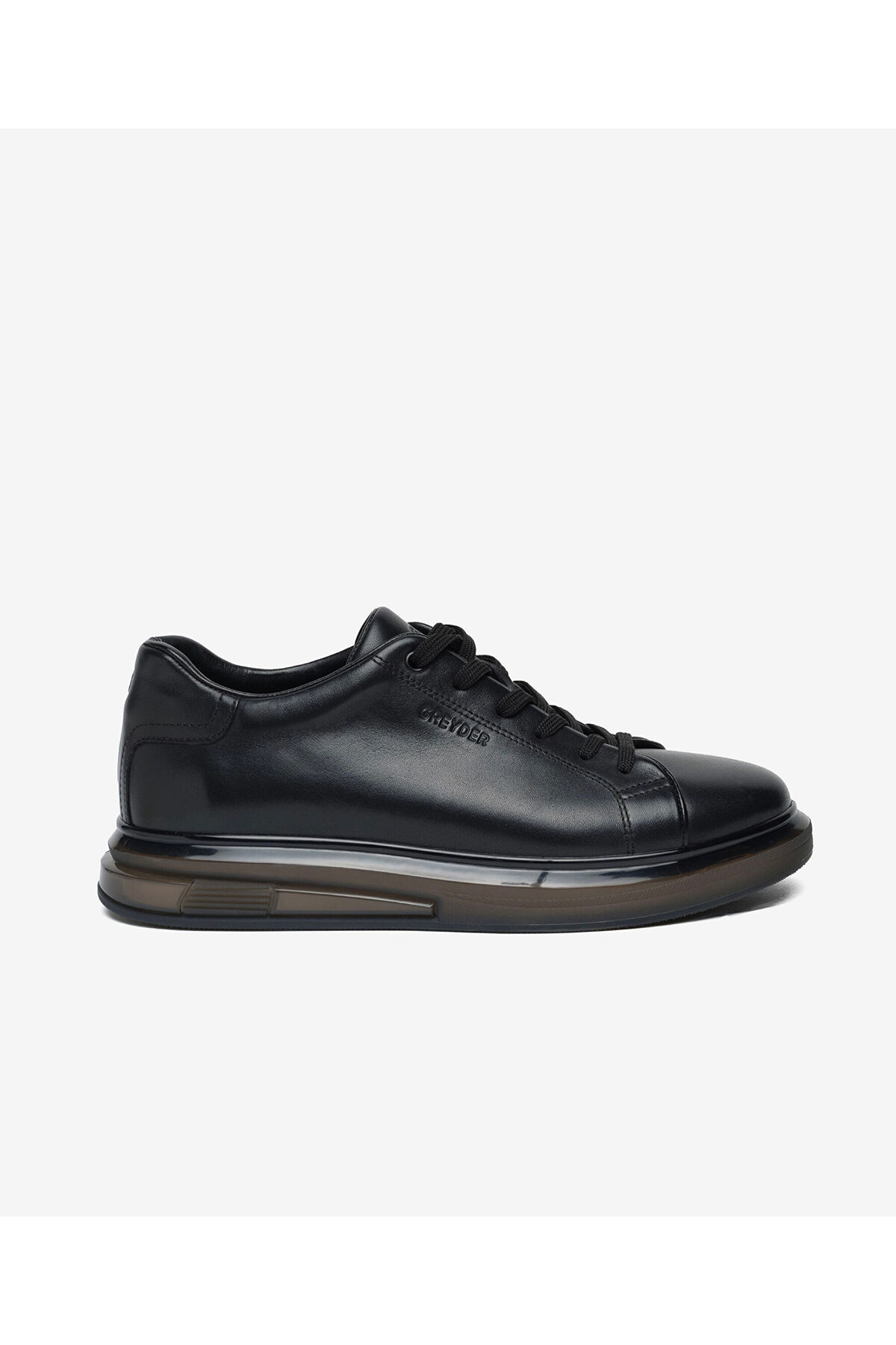 Erkek Siyah Hakiki Deri Sneaker Ayakkabı 6Y1UA64650L