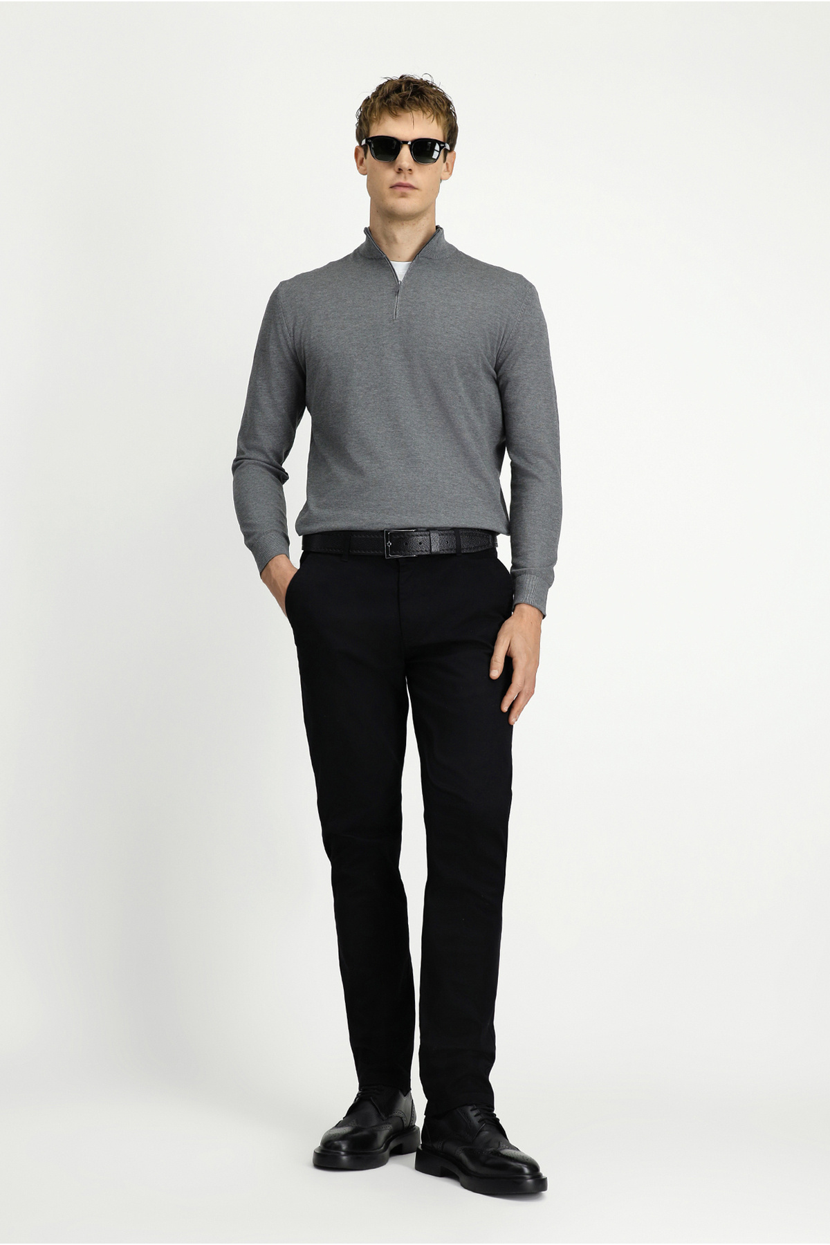Kiğılı Relaxed Fit Rahat Kesim Yandan Cep Likralı Kanvas / Chino Pantolon görsel 5