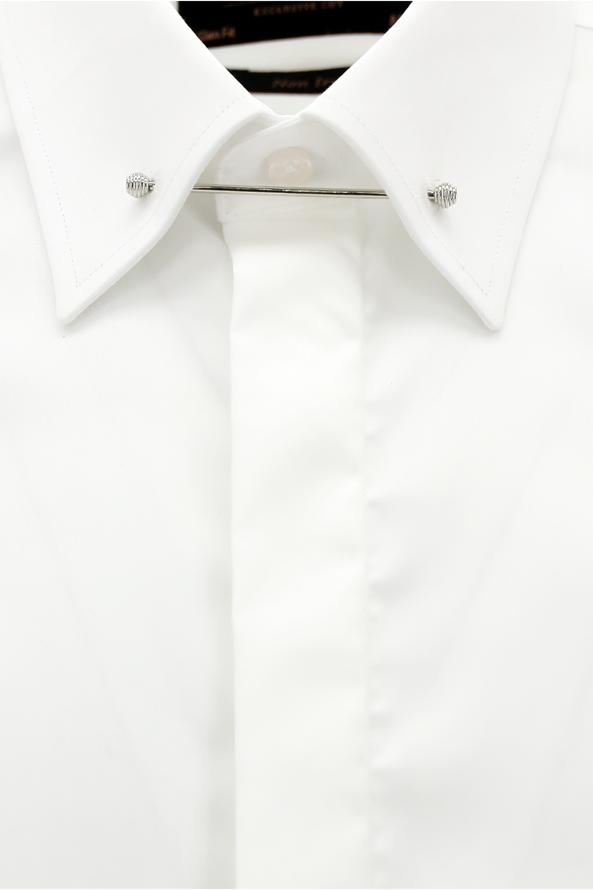 Abdullah Kiğılı Uzun Kol Slim Fit Dar Kesim Klasik Non Iron Saten Pamuk Gömlek görsel 3