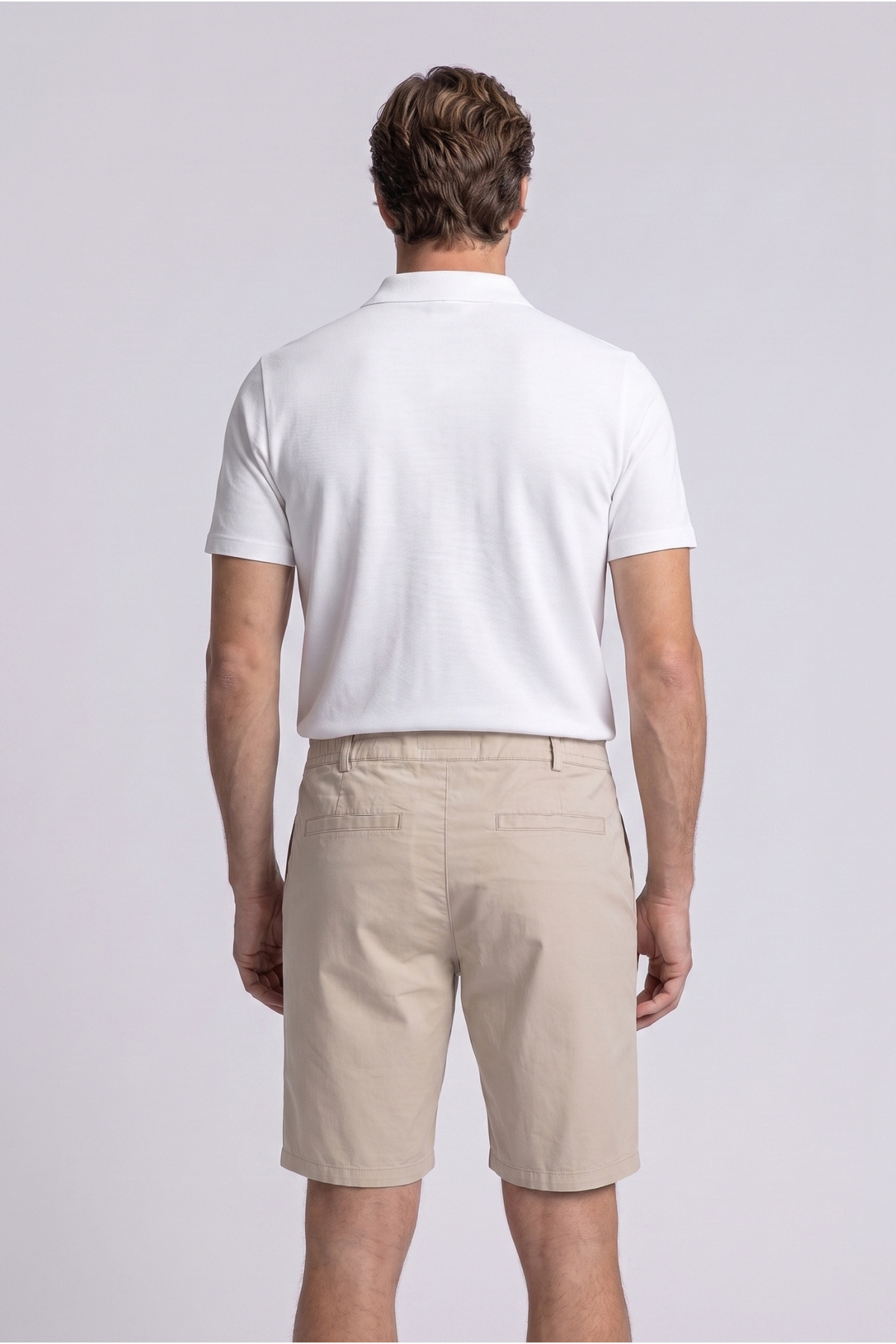 Kiğılı Regular Fit Standart Kesim Çizgili Beli Lastikli Cepli Bermuda Şort görsel 4