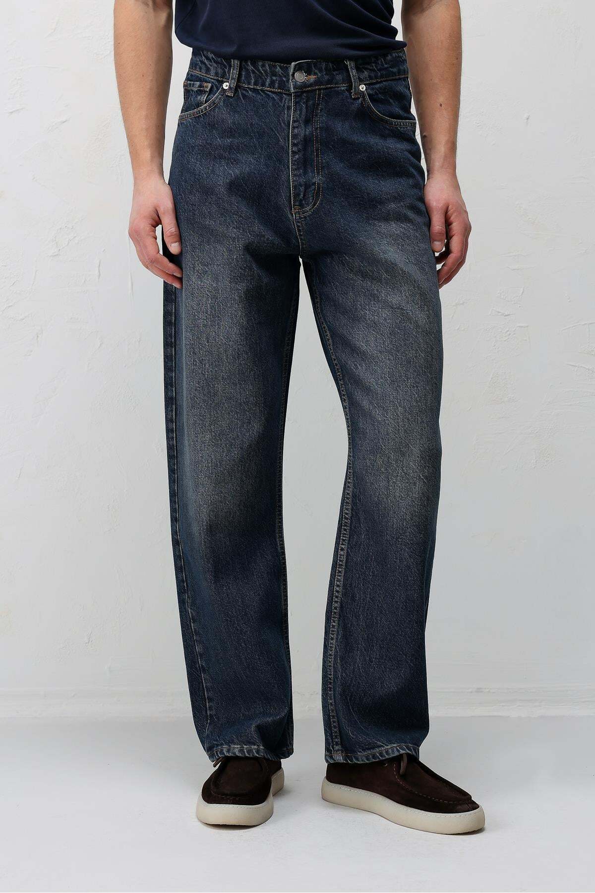 Antioch Mavi Baggy Fit Erkek Jean