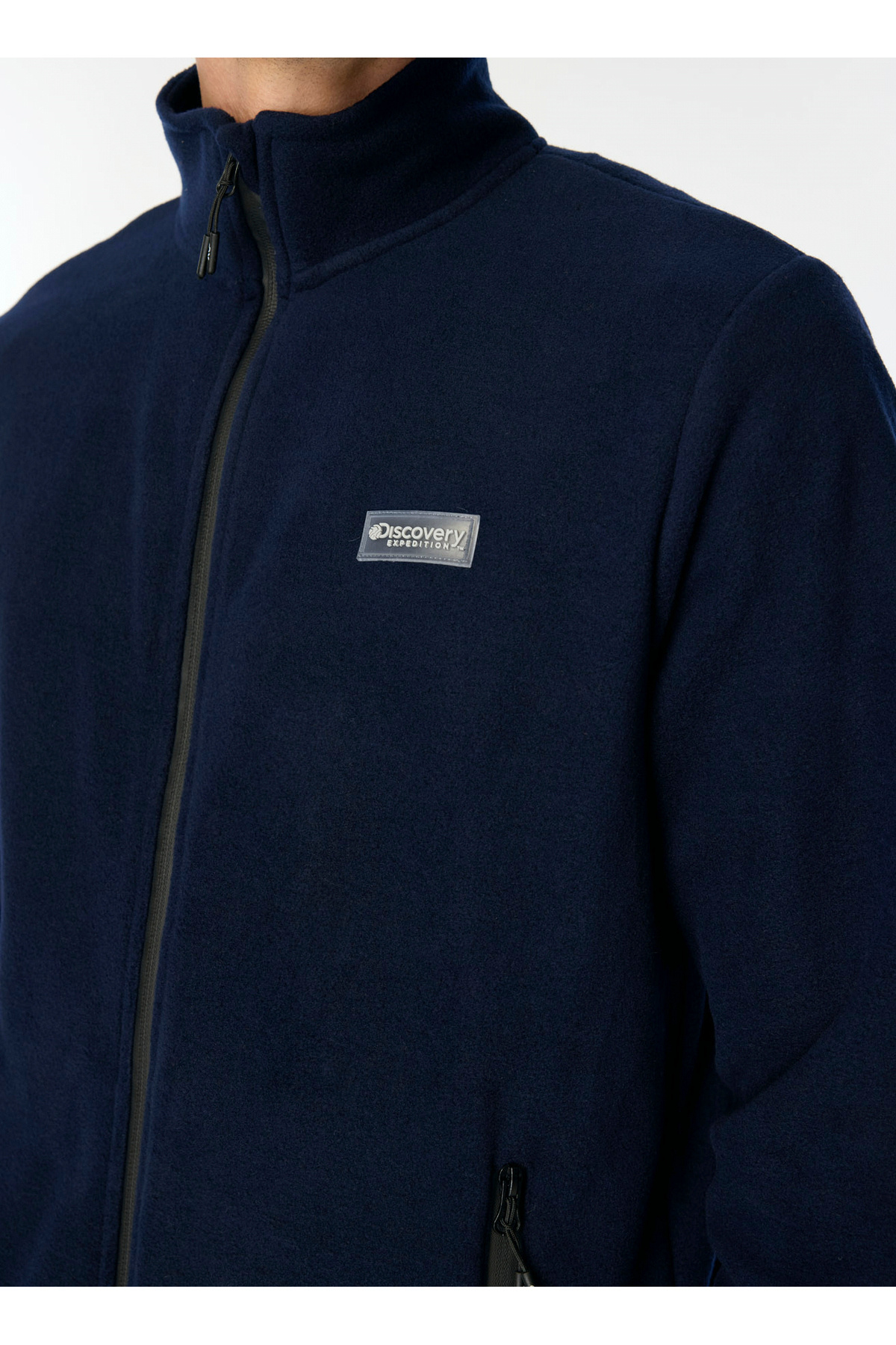 Discovery Expedition Düz Lacivert Erkek Polar Sweatshırt D4WM-SWT3994 görsel 8