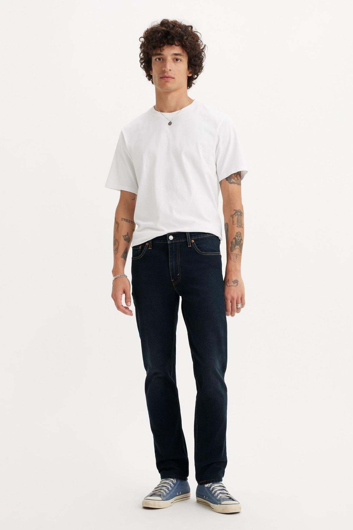 شلوار جین مردانه اسلیم فیت سرمه‌ای تیره 511 - A2081-0065 لیوایز شلوار جین Levi's