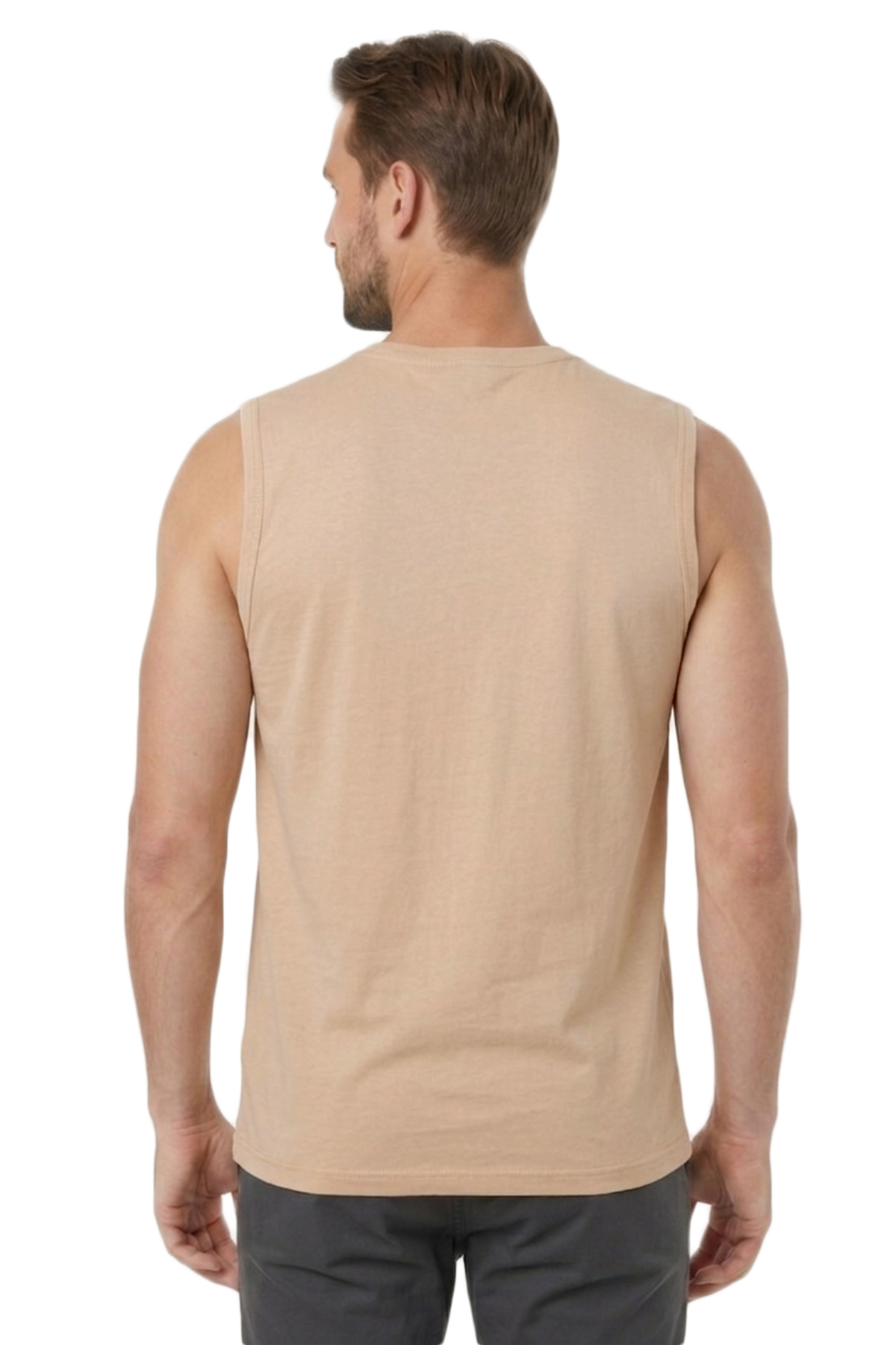 ÖZKAN underwear Özkan 12472 Erkek Premium Kumaş Pamuklu Modal Nefes Alabilir Rahat Bisiklet Yaka Sıfır Kol T-Shirt görsel 2