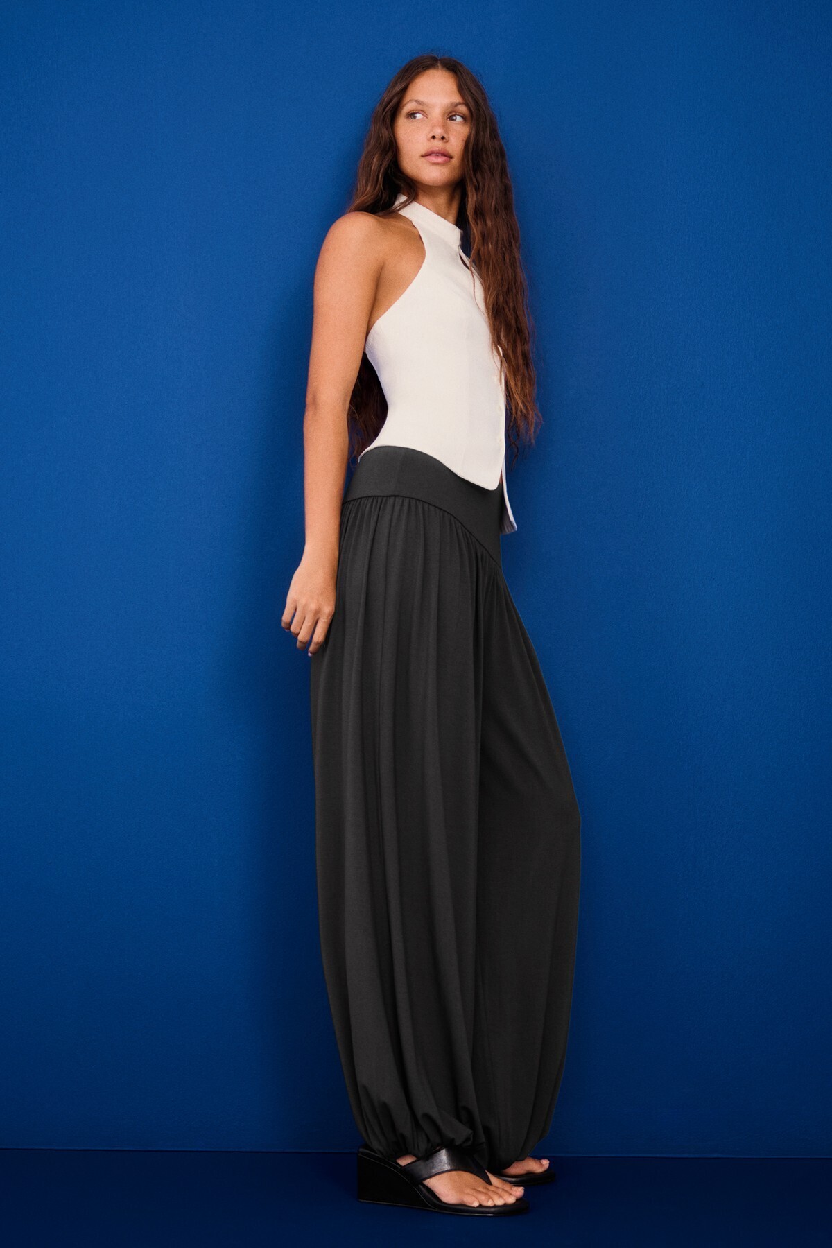 Belted balloon fit pants