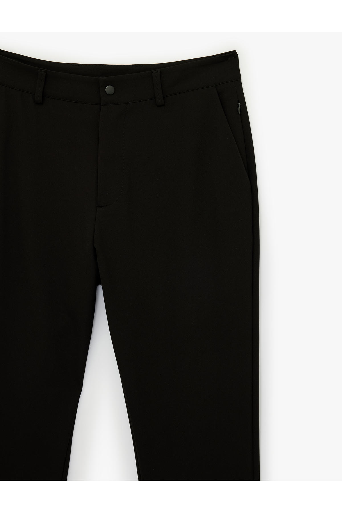 Düğme Detaylı Cepli Regular Fit Kumaş Pantolon — مشکی 6SAM40032HW — تصویر 5 از 5