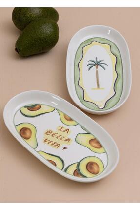 The Mia Italian Summer Oval Servis Tabağı 2li 29 cm