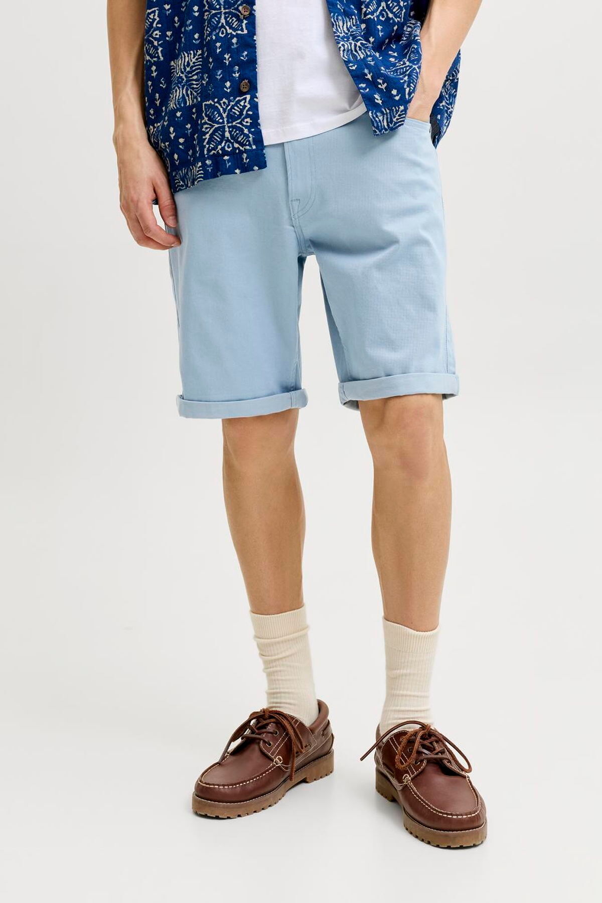 شلوار جین مردانه سایز معمولی - ریک جک اند جونز شلوارک برمودا Jack & Jones