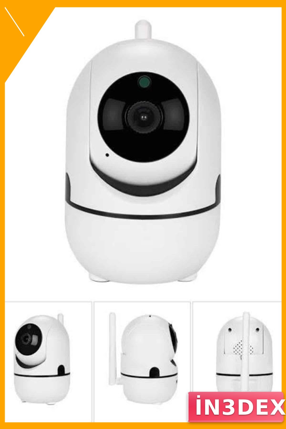 360 Derece Dönebilen WiFi Güvenlik Kamerası 1080p Full HD