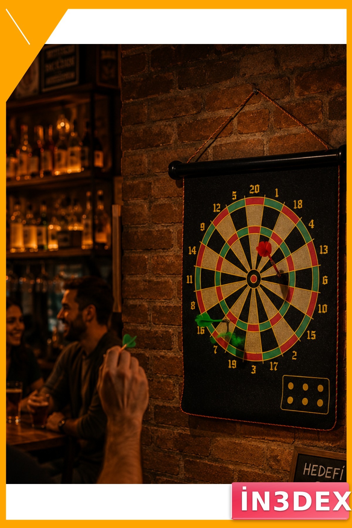 Manyetik Dart Tahtası Katlanabilir 6 Oklu Çocuk ve Yetişkin Oyun Seti