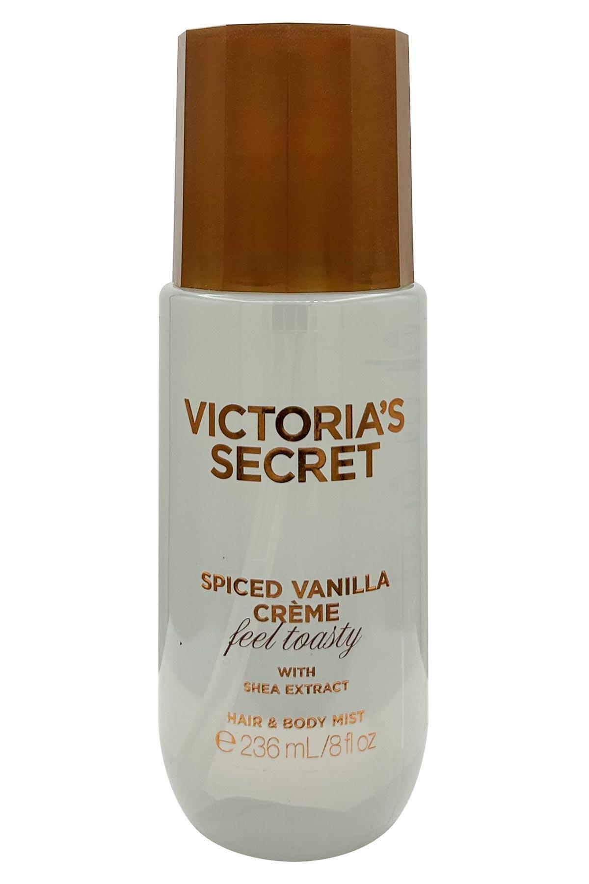 専用 Bath & Body Works Victoria's Secret Victoria's Secret Spiced Vanilla Creme Saç ve Vücut Spreyi 236ML