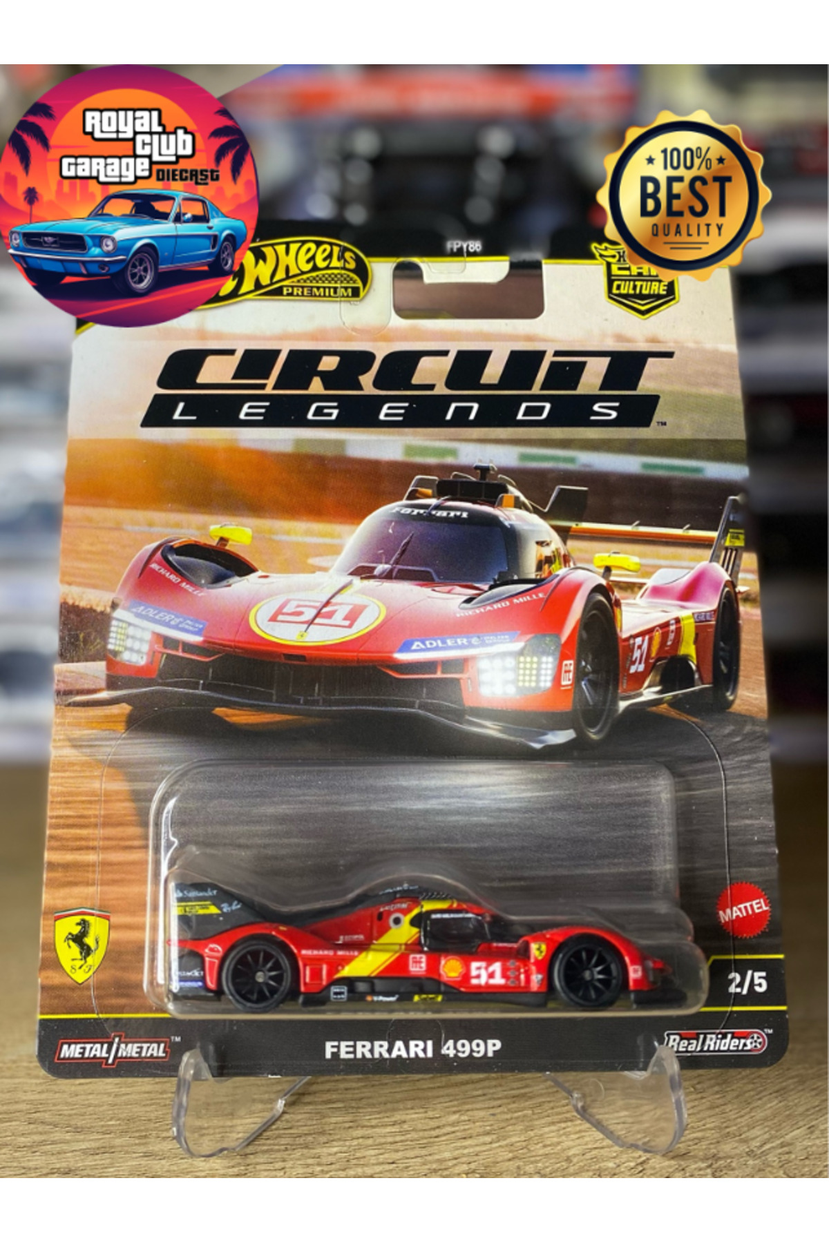 HOT WHEELS FERRARI 499P - CIRCUIT LEGENDS - PREMIUM - (1/64